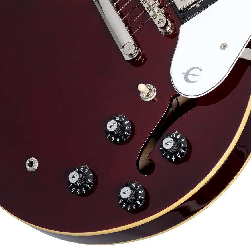 Epiphone Noel Gallagher Riviera, Dark Wine Red Electric Guitar Epiphone