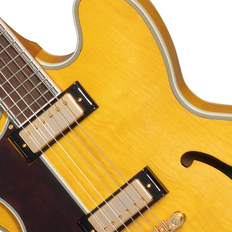 Epiphone Sheraton with Rosewood Fretboard, Left-Handed, Antique Natural Electric Guitar Epiphone