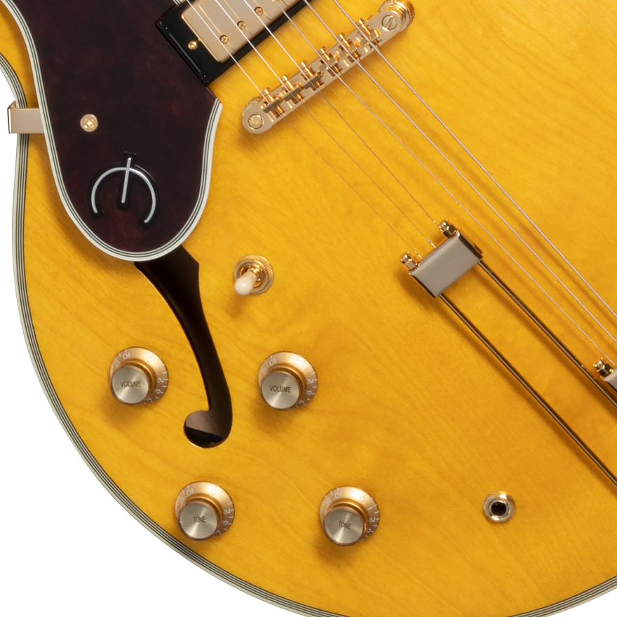Epiphone Sheraton with Rosewood Fretboard, Left-Handed, Antique Natural Electric Guitar Epiphone