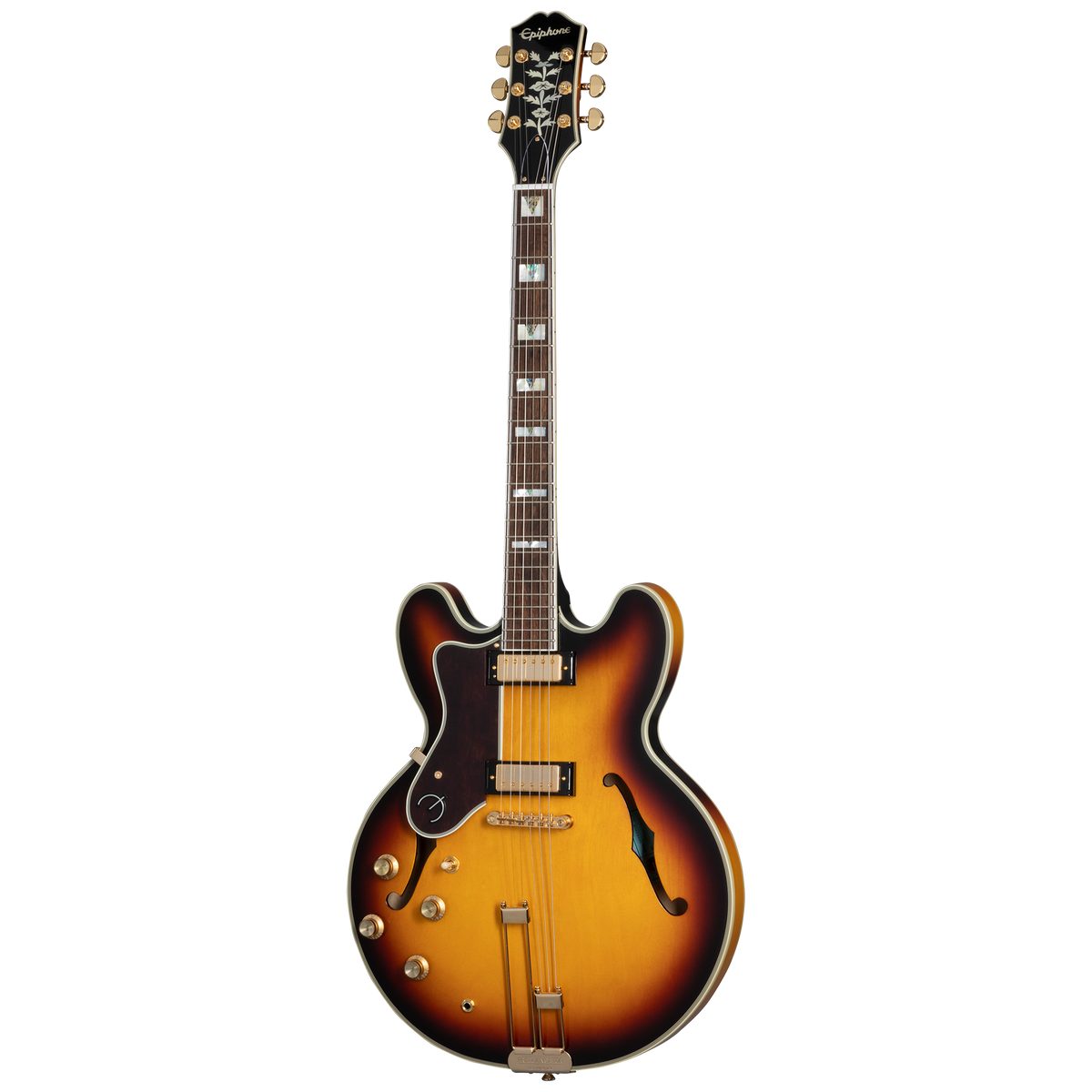 Epiphone Sheraton with Rosewood Fretboard, Left-Handed, Vintage Sunburst Electric Guitar Epiphone