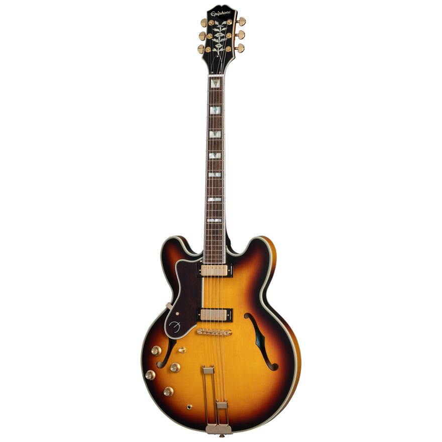 Epiphone Sheraton with Rosewood Fretboard, Left-Handed, Vintage Sunburst Electric Guitar Epiphone