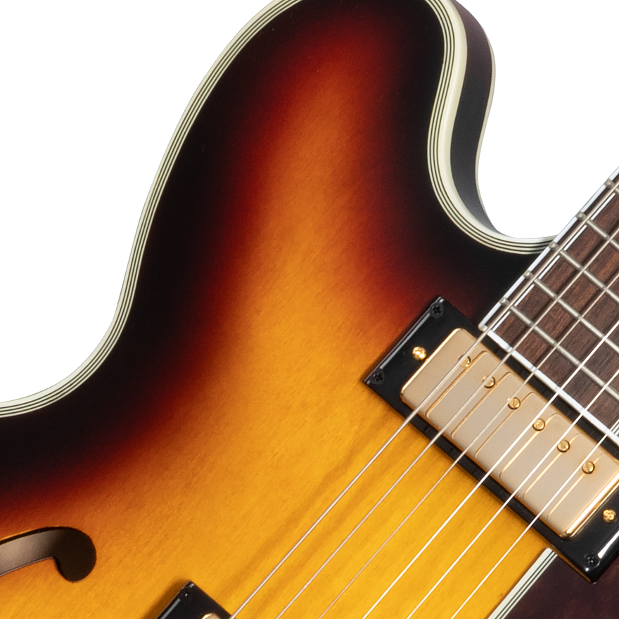 Epiphone Sheraton with Rosewood Fretboard, Vintage Sunburst Electric Guitar Epiphone