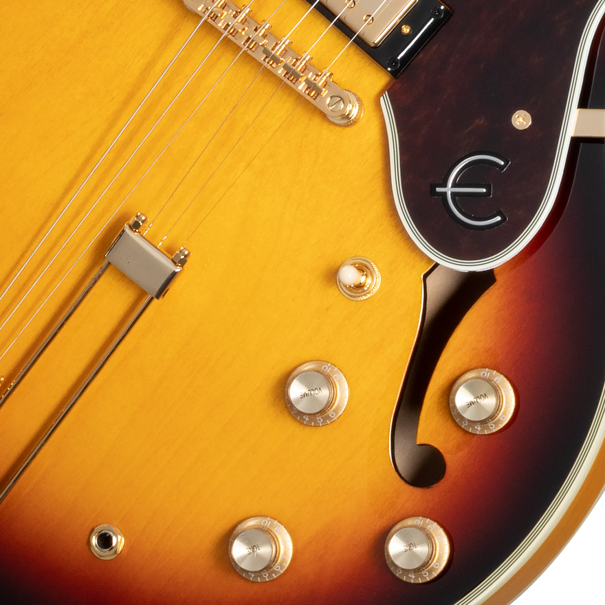 Epiphone Sheraton with Rosewood Fretboard, Vintage Sunburst Electric Guitar Epiphone
