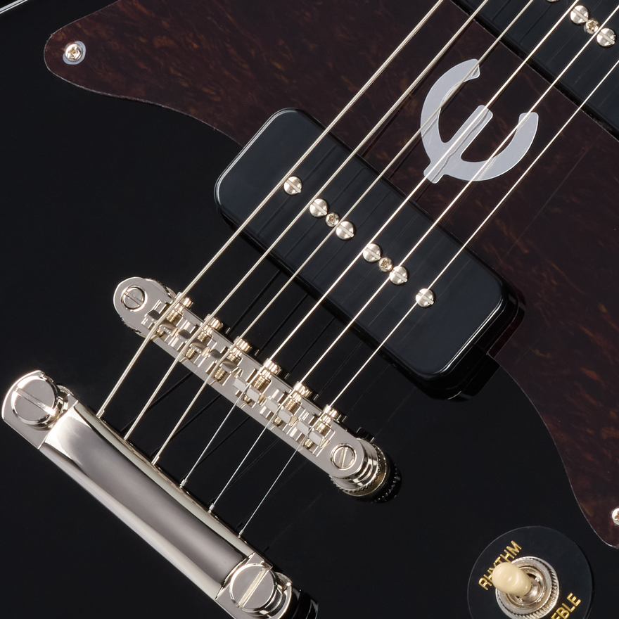 Epiphone Wilshire P-90 with Rosewood Fretboard, Ebony Electric Guitar Epiphone