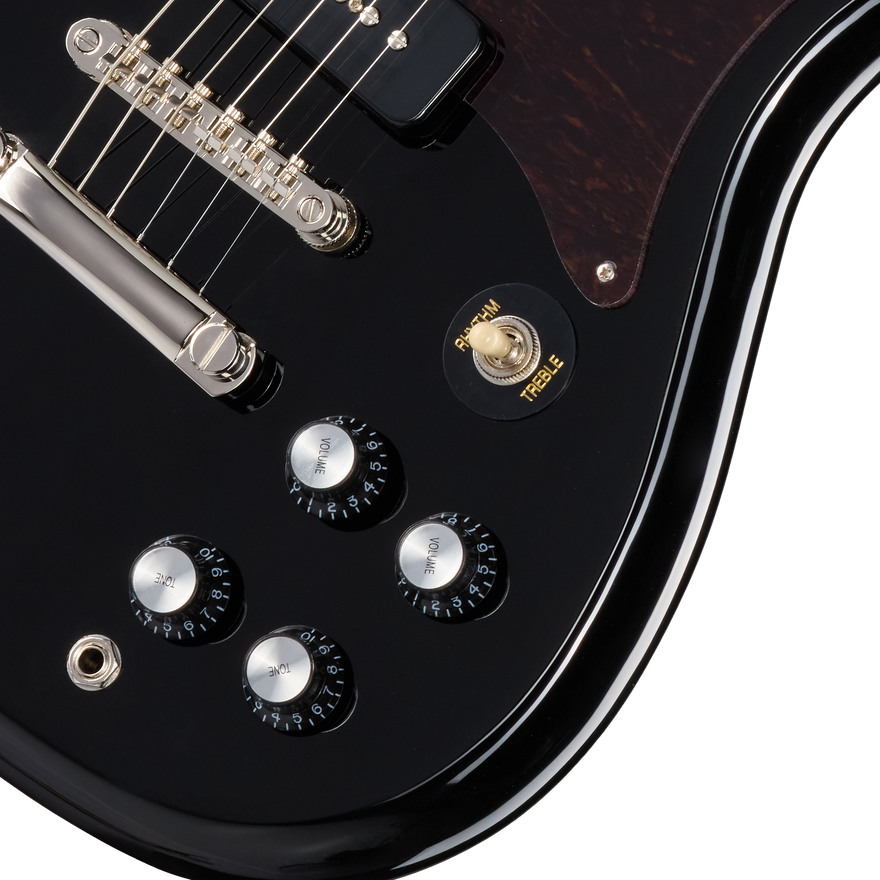 Epiphone Wilshire P-90 with Rosewood Fretboard, Ebony Electric Guitar Epiphone