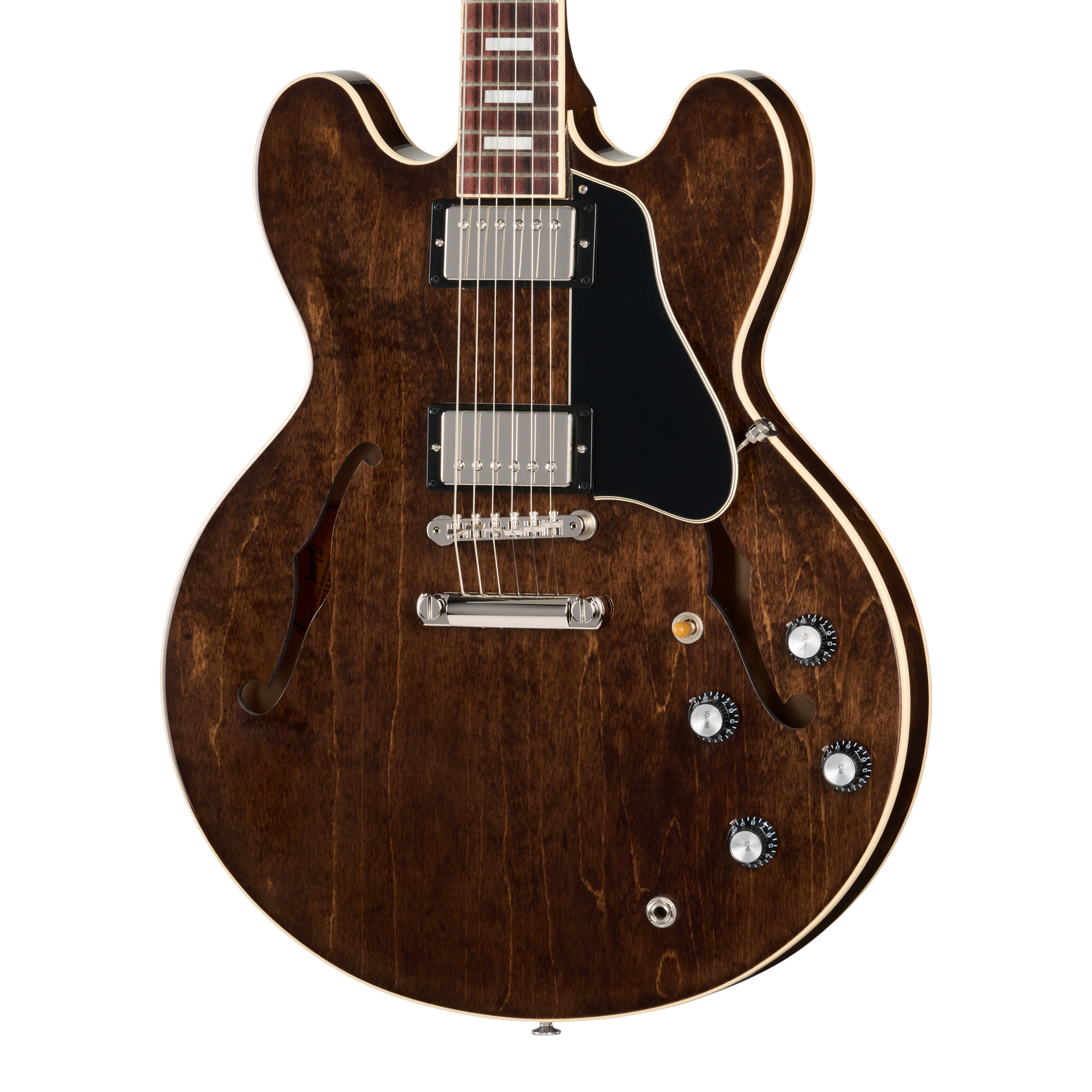ギター Gibson ES-335 Reissue translucent brown Gibson ES-335 60s, Dark Walnut
