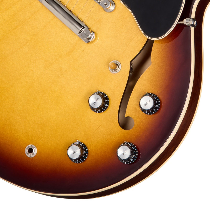Gibson ES-335 vintagアップグレード Gibson ES-335 60s, Vintage Burst
