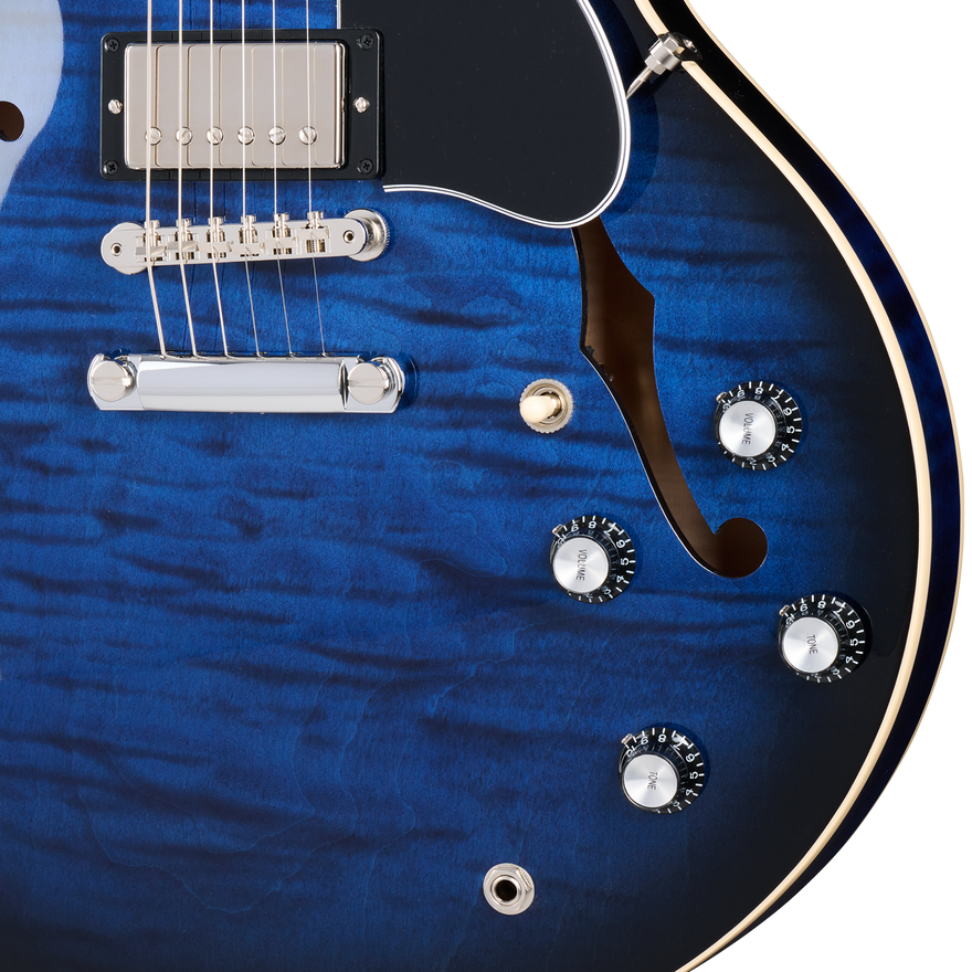 Gibson ES-335 Custom Color, Deep Ocean Burst Electric Guitar Gibson
