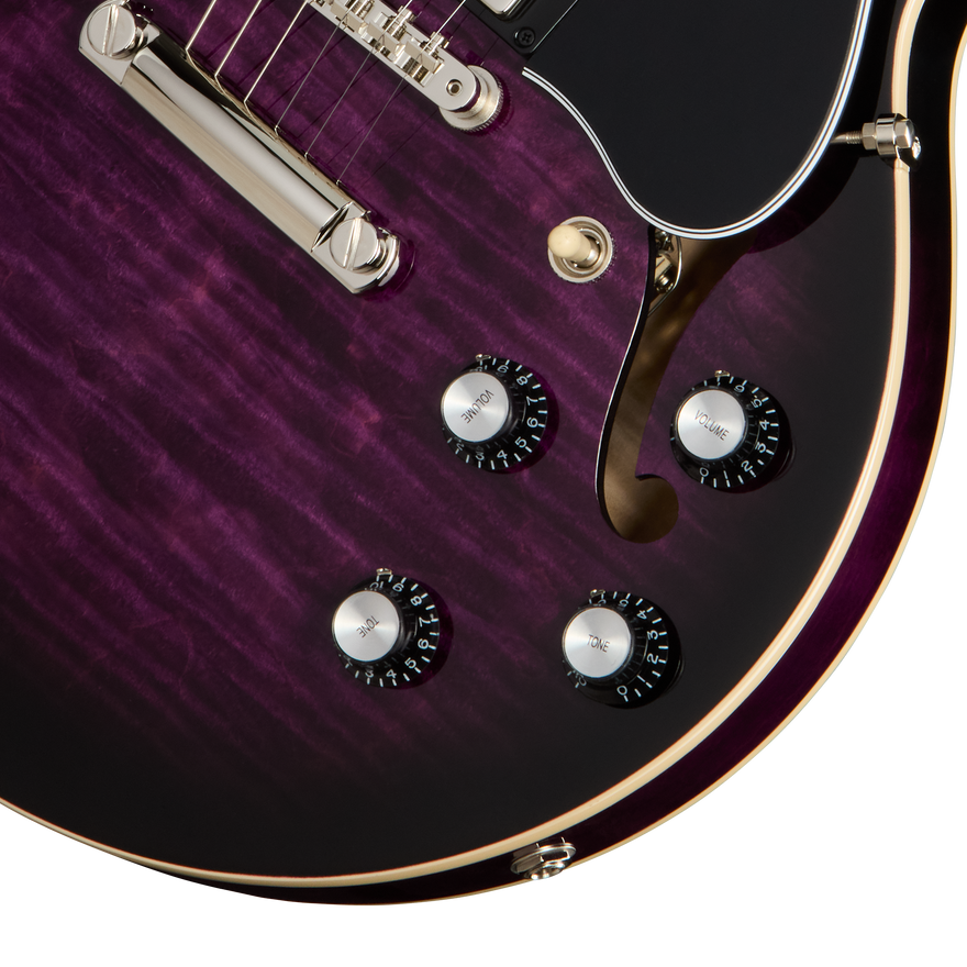 Gibson ES-339 Figured, Dark Purple Burst Electric Guitar Gibson