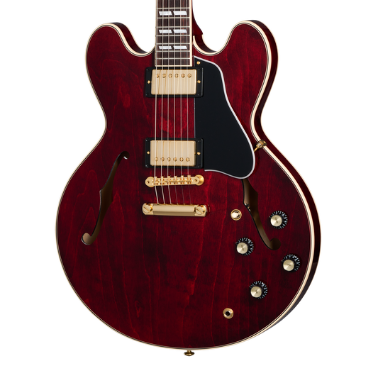 Gibson ES-345 Gold Hardware, Wine Red, Exclusive Electric Guitar Gibson