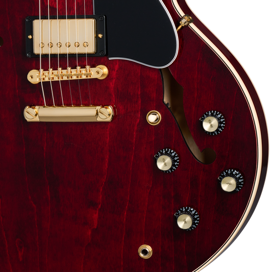 Gibson ES-345 Gold Hardware, Wine Red, Exclusive Electric Guitar Gibson