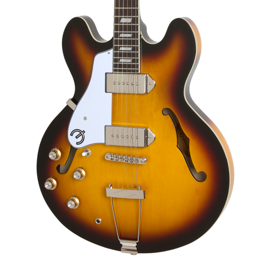 Epiphone Casino, Left-Handed, Vintage Sunburst Electric Guitar Epiphone