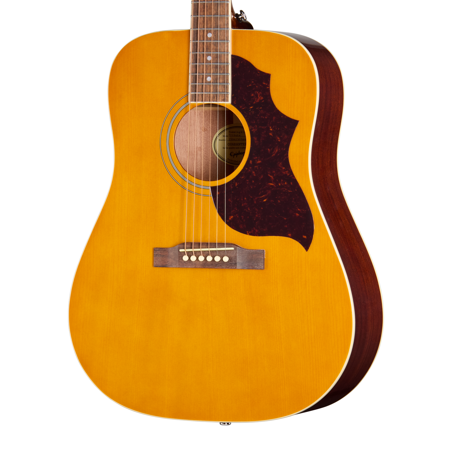 Epiphone Hummingbird Tribute, Antique Natural Acoustic Guitar Gibson