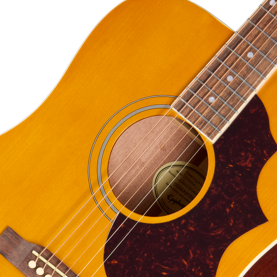 Epiphone Hummingbird Tribute, Antique Natural Acoustic Guitar Gibson
