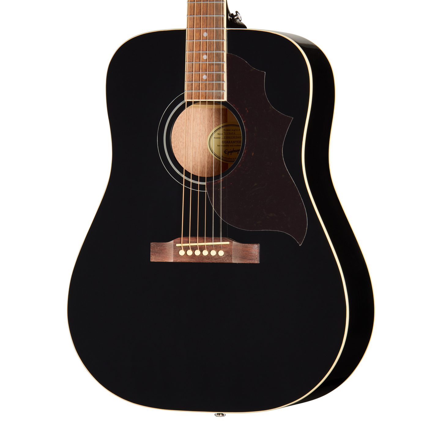 Epiphone Hummingbird Tribute, Ebony Acoustic Guitar Gibson