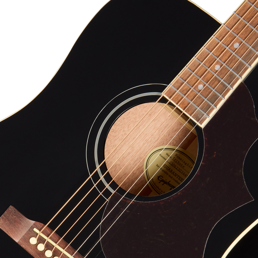 Epiphone Hummingbird Tribute, Ebony Acoustic Guitar Gibson