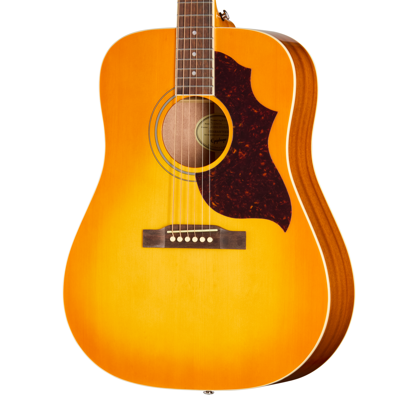 Epiphone Hummingbird Tribute, Heritage Cherry Sunburst Acoustic Guitar Gibson