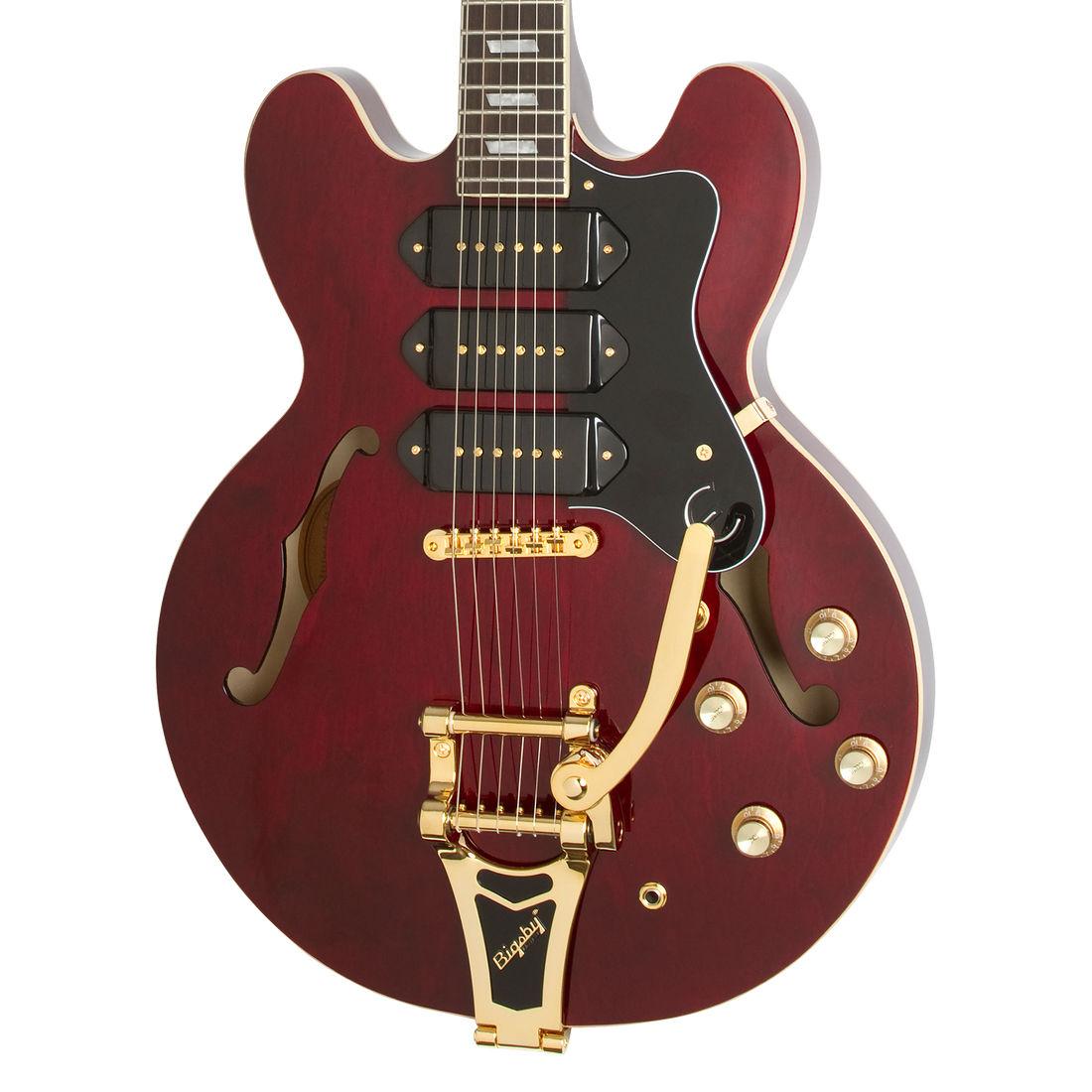 Epiphone Riviera Custom P93, Wine Red, Limited Edition Electric Guitar Epiphone