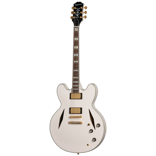 Epiphone Emily Wolfe "White Wolfe" Sheraton, Aged Bone White Electric Guitar Epiphone