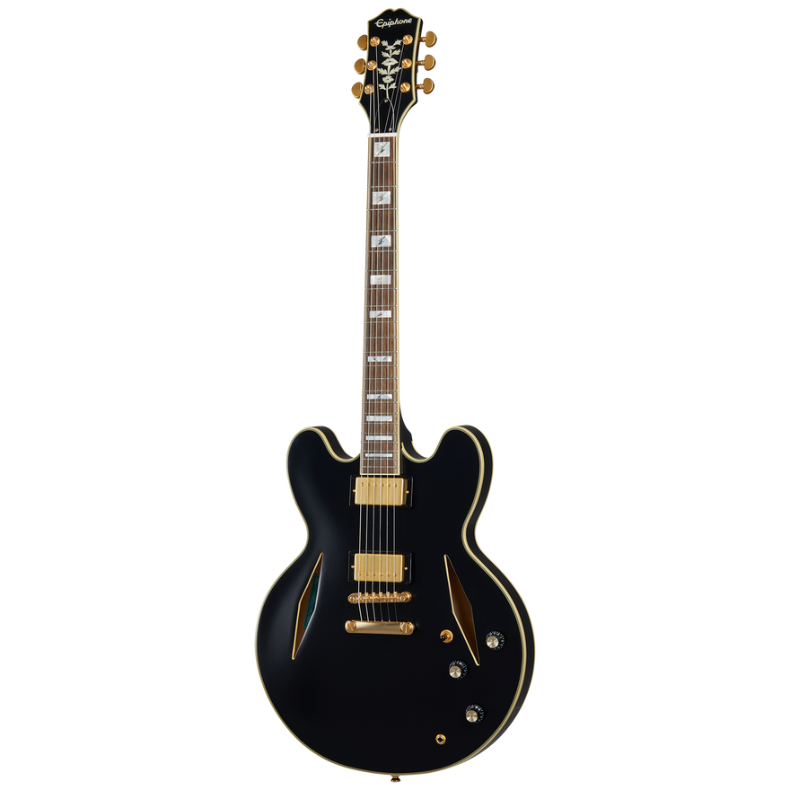 Epiphone Emily Wolfe Sheraton Stealth, Black Aged Gloss Electric Guitar Epiphone