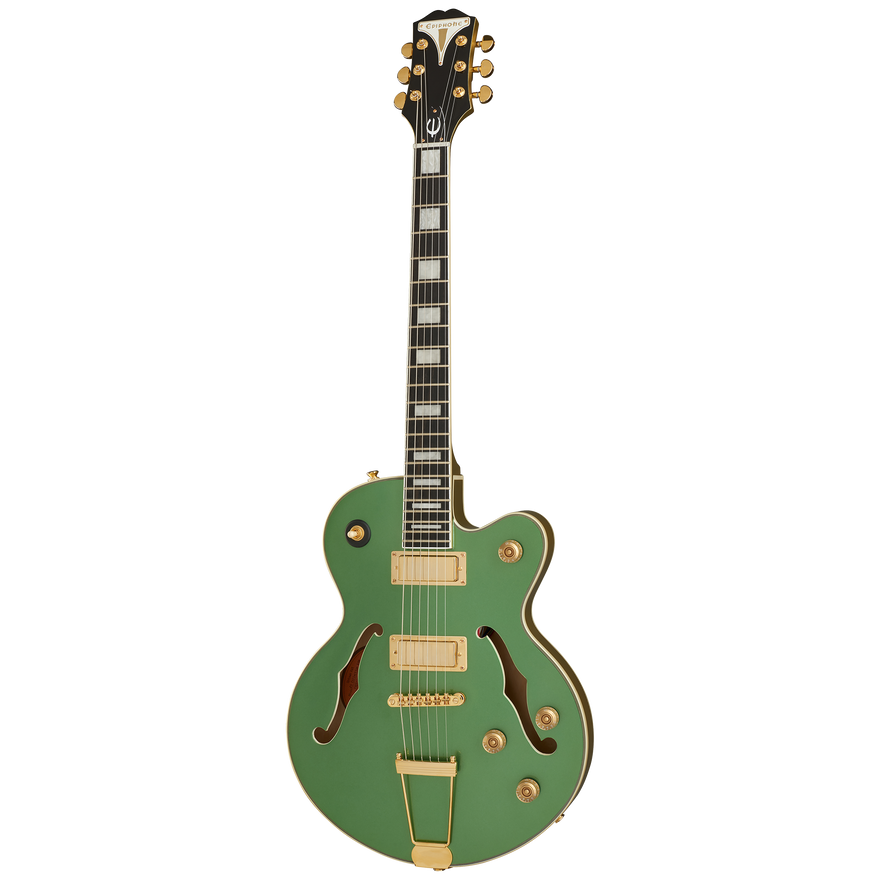 Epiphone Uptown Kat ES, Emerald Green Metallic Electric Guitar Epiphone