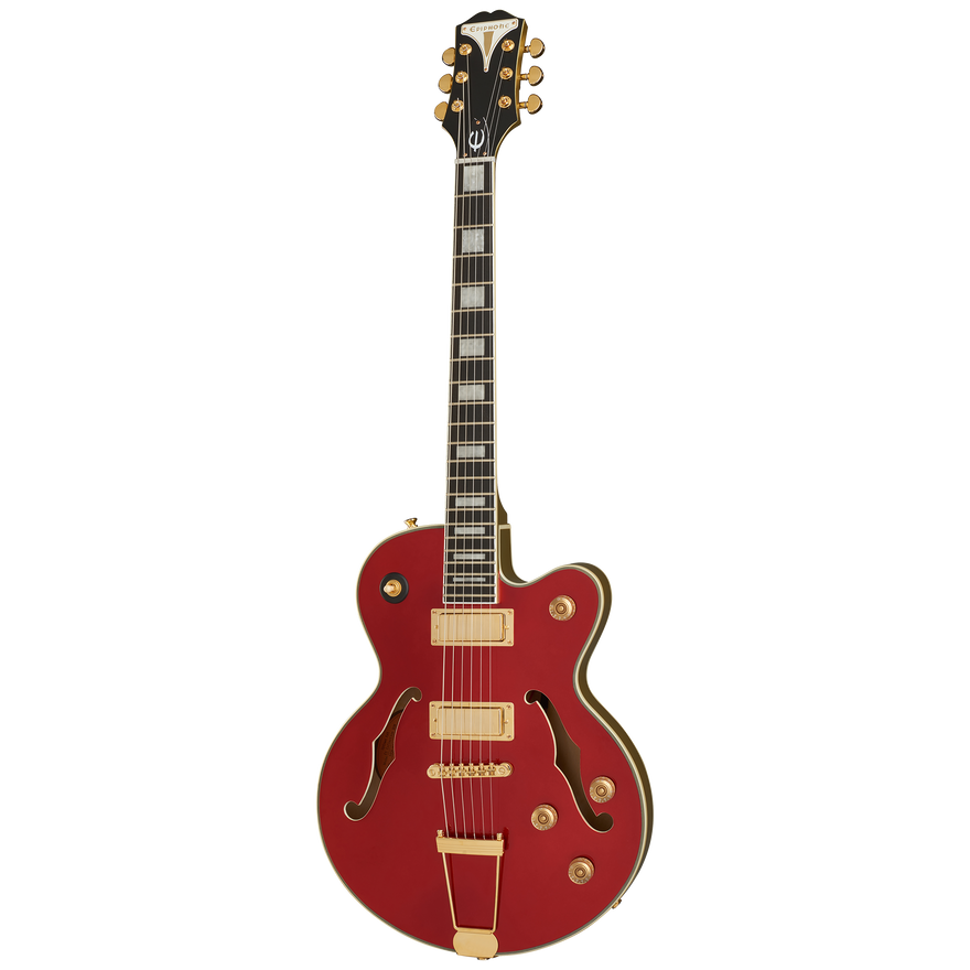 Epiphone Uptown Kat ES, Ruby Red Metallic Electric Guitar Epiphone