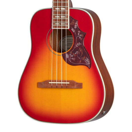 Epiphone Hummingbird Studio Tenor Ukulele, Faded Cherry Sunburst Ukulele Epiphone