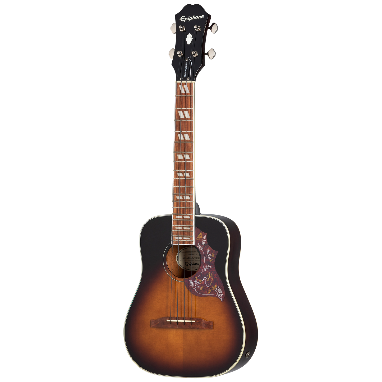 Epiphone Hummingbird Studio Tenor Ukulele, Tobacco Sunburst Ukulele Epiphone