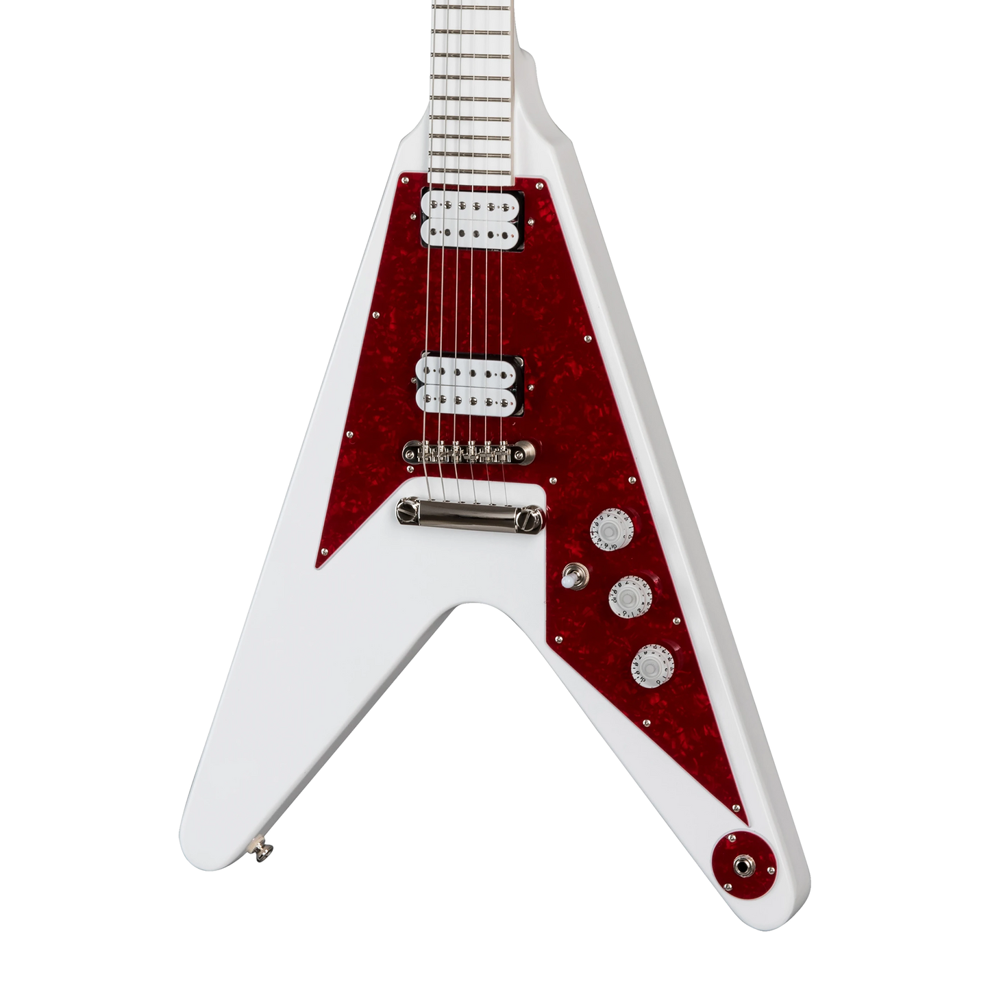 Epiphone Dave Rude Flying V, Alpine White Electric Guitar Epiphone