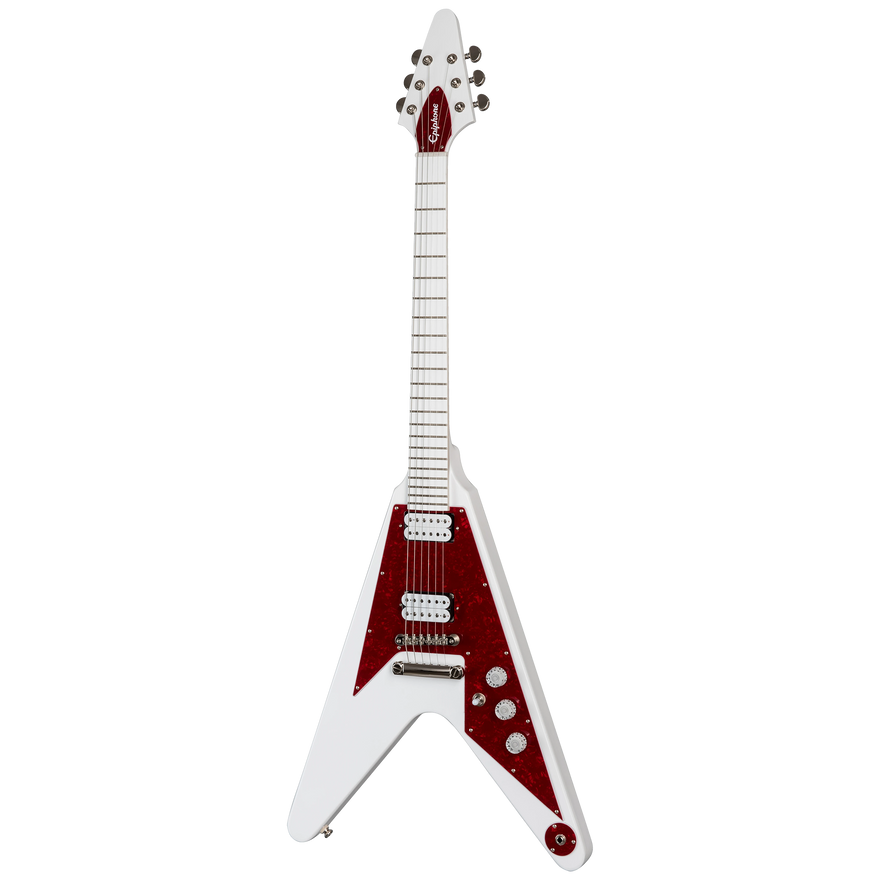 Epiphone Dave Rude Flying V, Alpine White Electric Guitar Epiphone