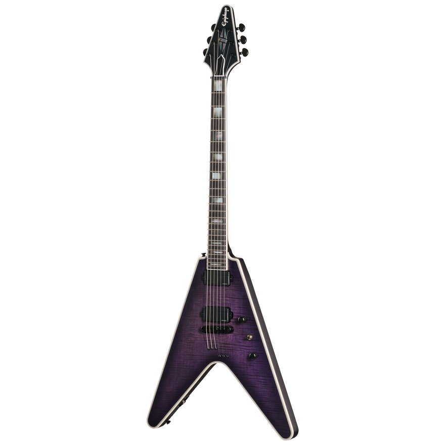 Epiphone Prophecy Flying V, Orchid Bloom Satin Electric Guitar Epiphone