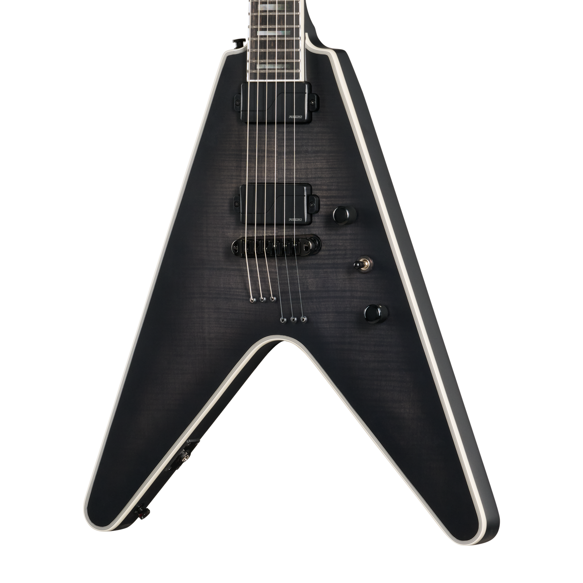 Epiphone Prophecy Flying V, Obsidian Storm Satin Electric Guitar Epiphone