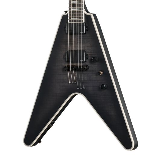 Epiphone Prophecy Flying V, Obsidian Storm Satin Electric Guitar Epiphone