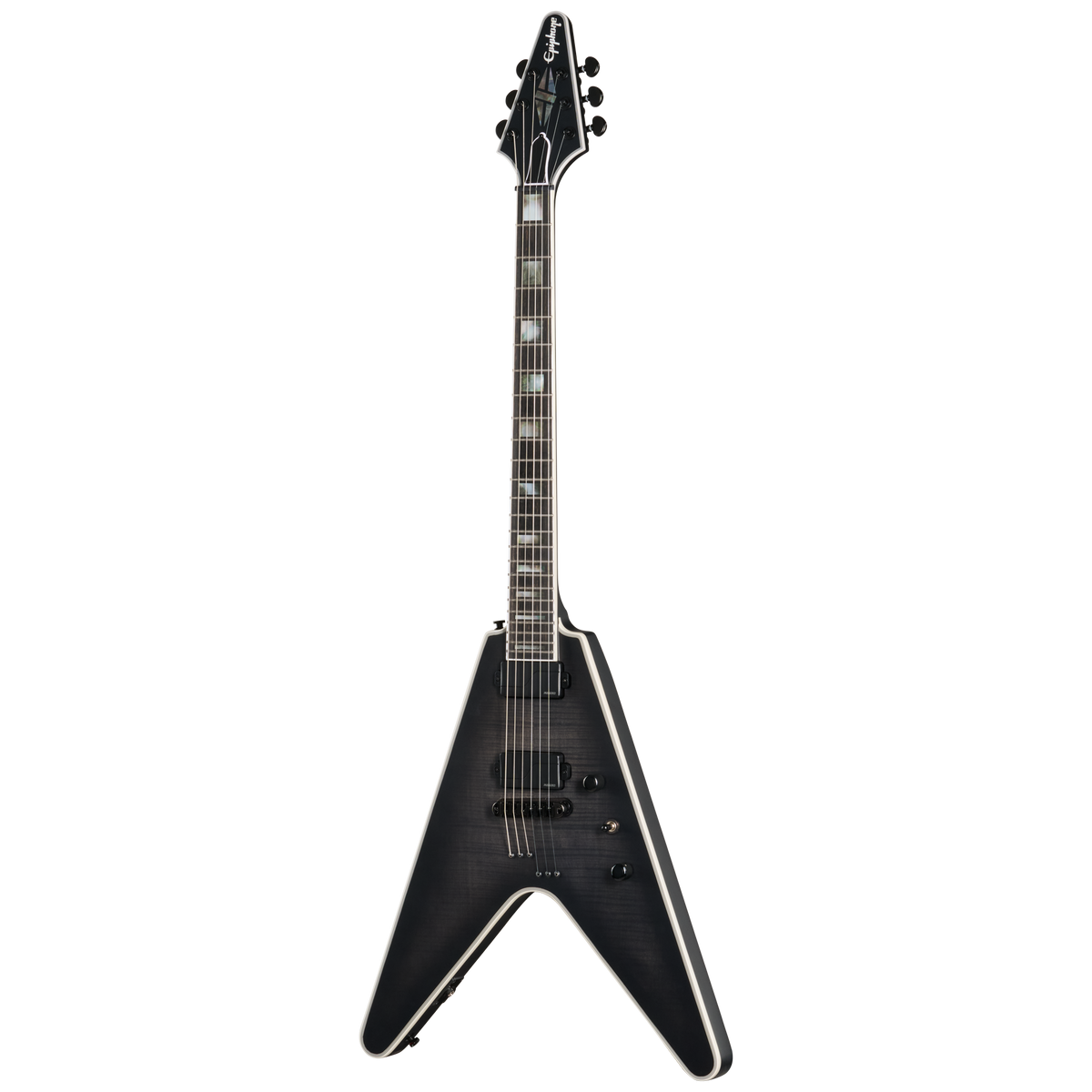 Epiphone Prophecy Flying V, Obsidian Storm Satin Electric Guitar Epiphone