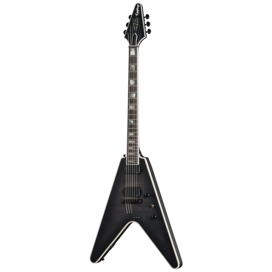Epiphone Prophecy Flying V, Obsidian Storm Satin Electric Guitar Epiphone
