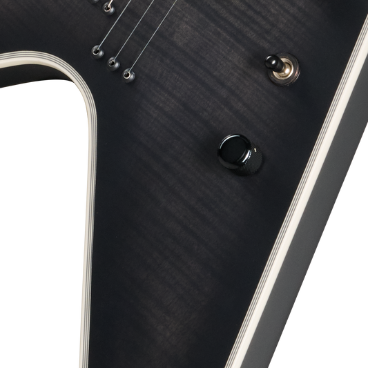 Epiphone Prophecy Flying V, Obsidian Storm Satin Electric Guitar Epiphone
