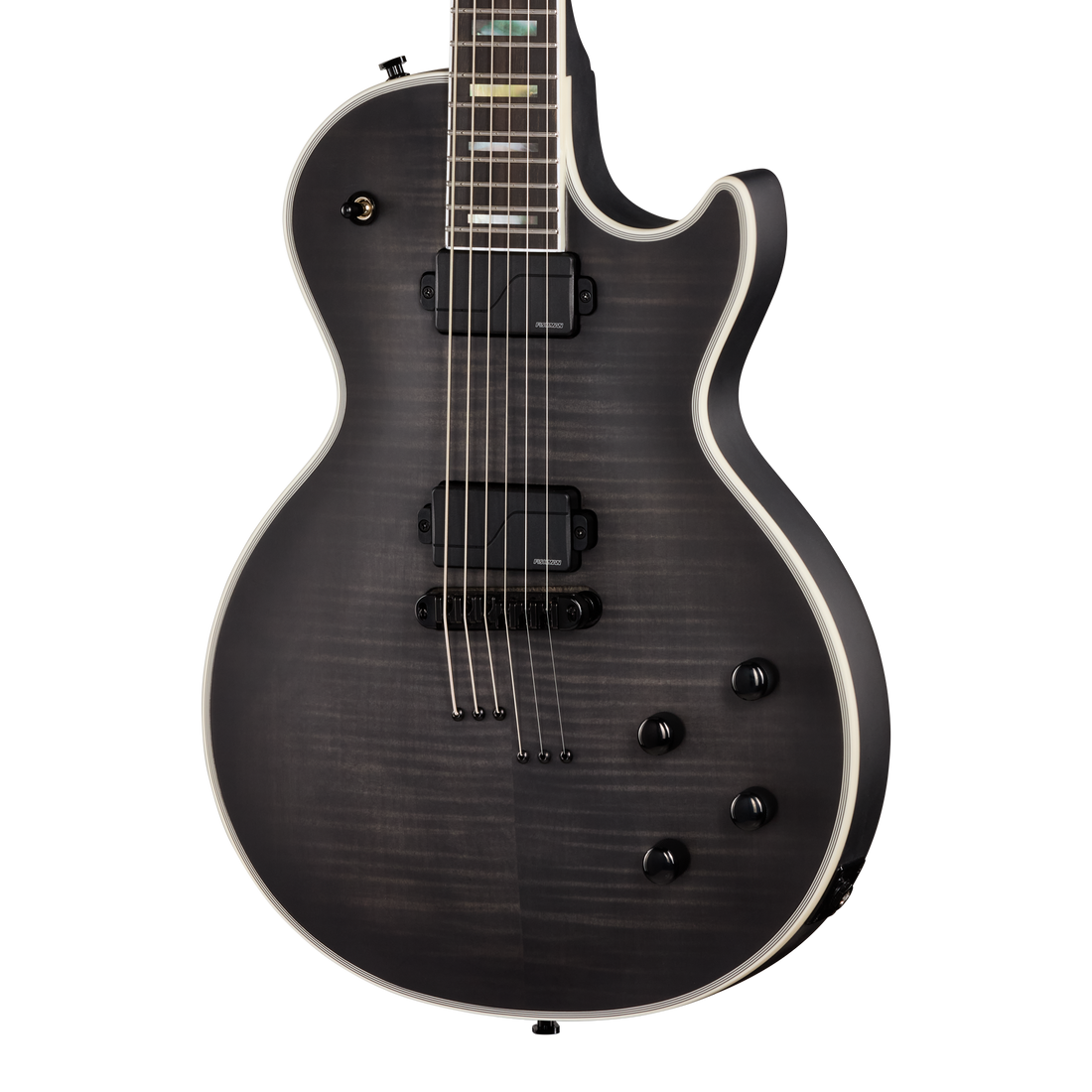 Epiphone Prophecy Les Paul Baritone, Obsidian Storm Satin Electric Guitar Epiphone