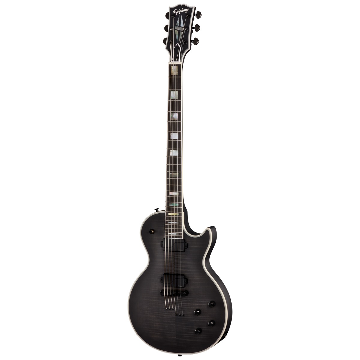 Epiphone Prophecy Les Paul Baritone, Obsidian Storm Satin Electric Guitar Epiphone