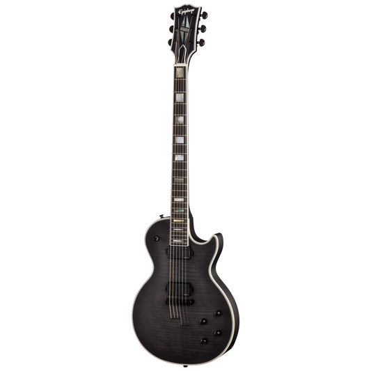 Epiphone Prophecy Les Paul Baritone, Obsidian Storm Satin Electric Guitar Epiphone