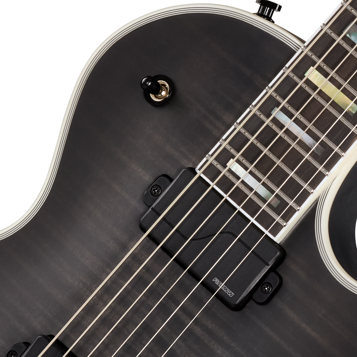 Epiphone Prophecy Les Paul Baritone, Obsidian Storm Satin Electric Guitar Epiphone