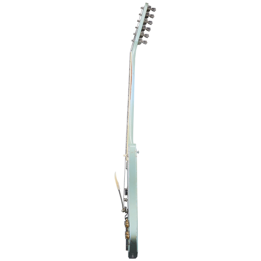 Gibson Custom 1963 Firebird V with Maestro Vibrola, Heavy Aged, Antique Frost Blue Electric Guitar Gibson Custom