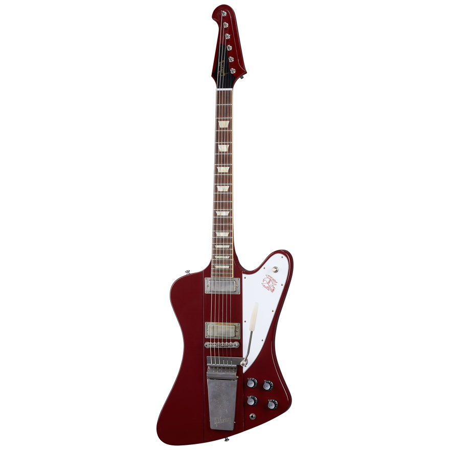 Gibson Custom 1963 Firebird V with Maestro Vibrola, Ultra Light Aged, Ember Red Electric Guitar Gibson Custom