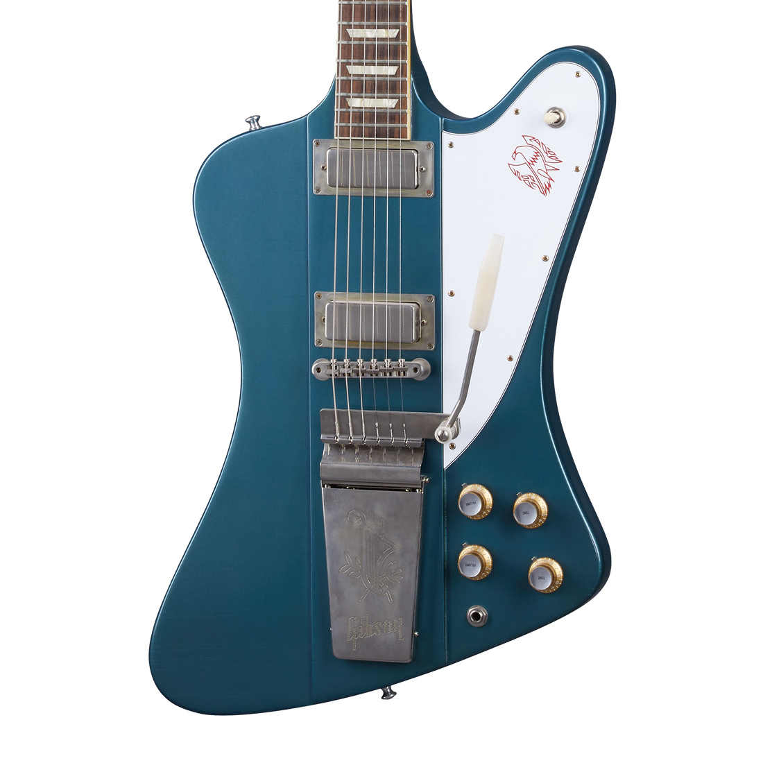 Gibson Custom 1963 Firebird V with Maestro Vibrola, Ultra Light Aged, Pelham Blue Electric Guitar Gibson Custom