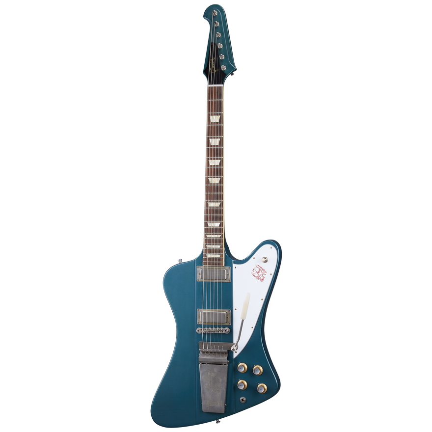 Gibson Custom 1963 Firebird V with Maestro Vibrola, Ultra Light Aged, Pelham Blue Electric Guitar Gibson Custom