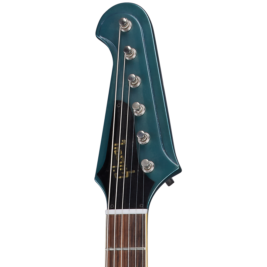 Gibson Custom 1963 Firebird V with Maestro Vibrola, Ultra Light Aged, Pelham Blue Electric Guitar Gibson Custom