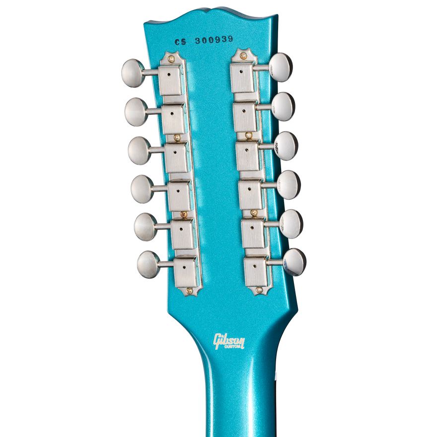 Gibson Custom 1965 Non-Reverse Firebird V 12-String Reissue, Aqua Mist VOS Electric Guitar Gibson Custom