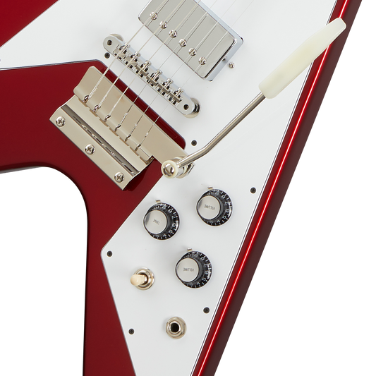 Gibson Custom 1967 Mahogany Flying V Reissue, Gloss, Sparkling Burgundy Electric Guitar Gibson Custom
