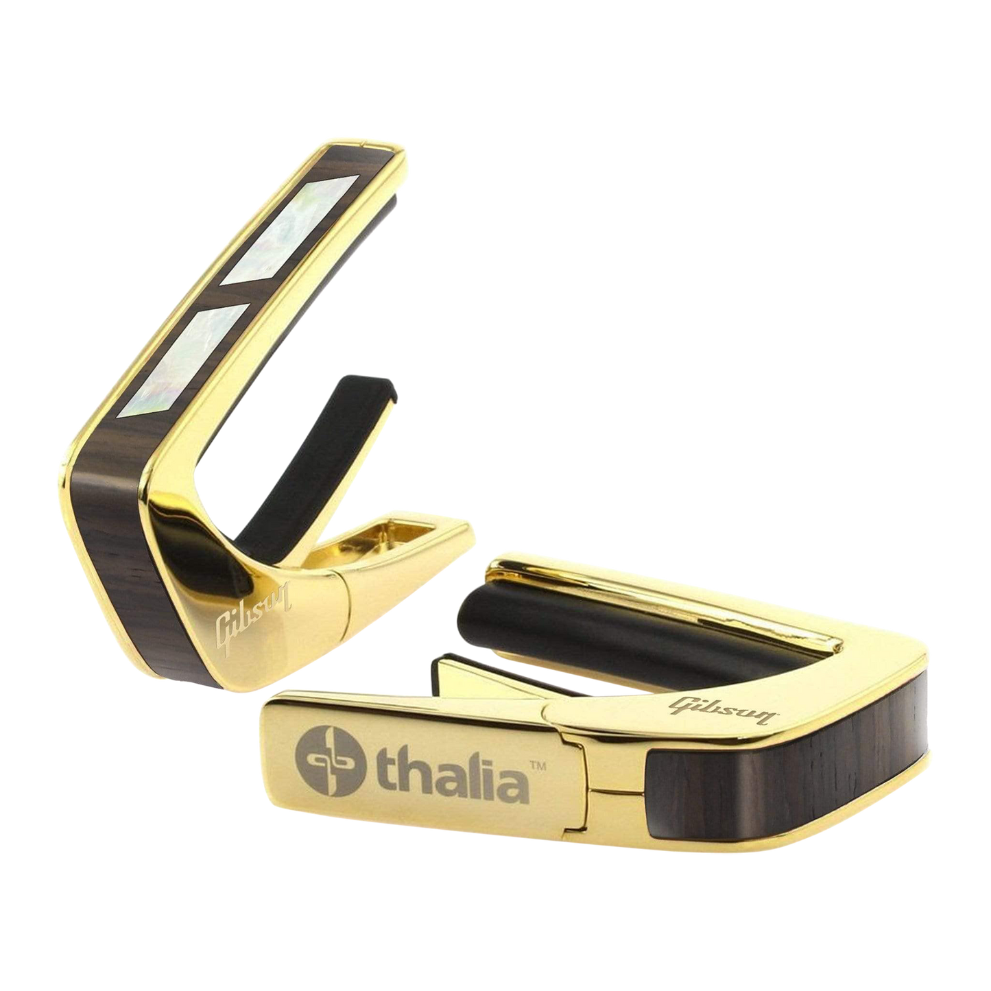 Gibson Split Parallelogram Rosewood Capo, 24K Gold, Exclusive Capo Gibson