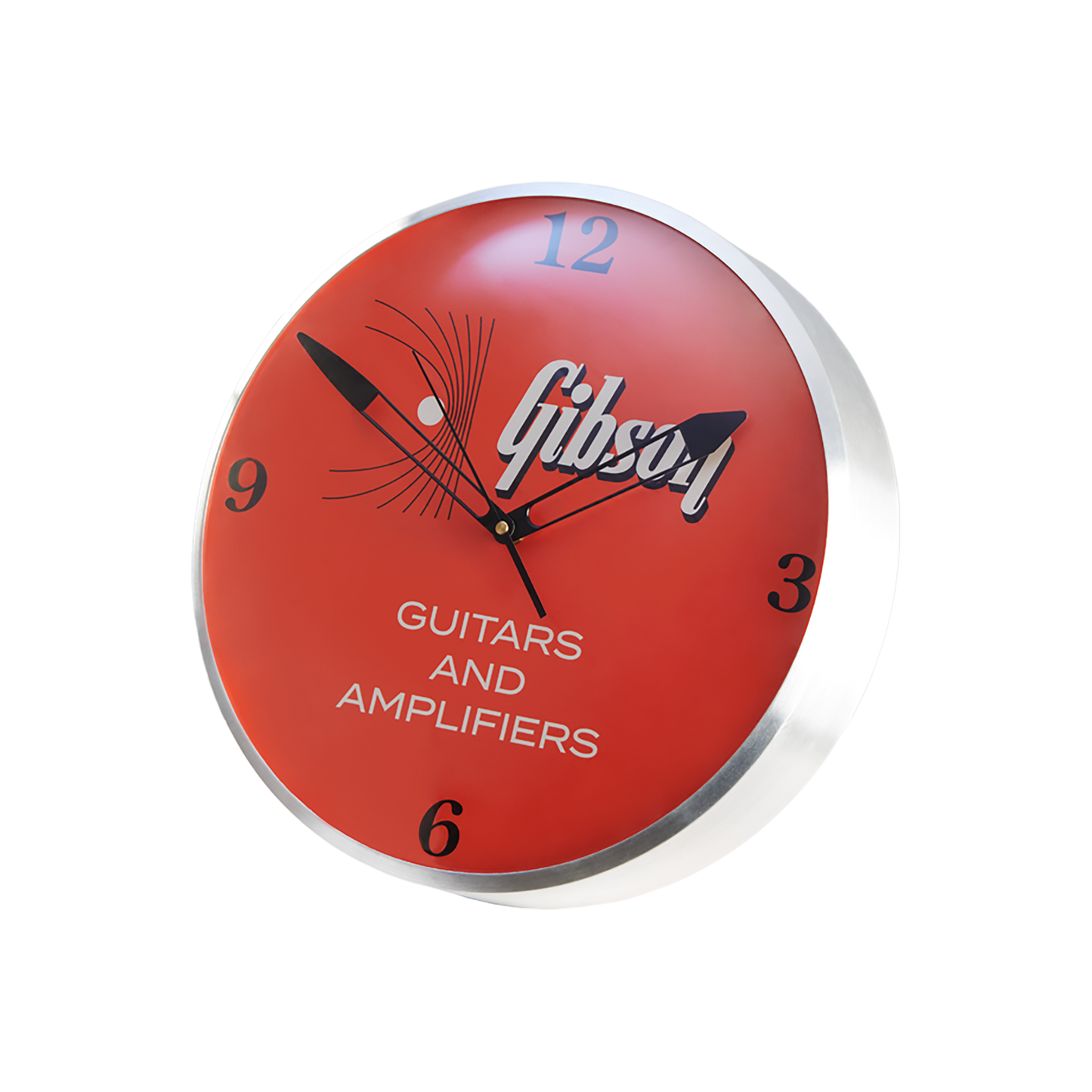 Gibson Vintage Lighted Wall Clock, Kalamazoo Orange (EU) Clock Gibson
