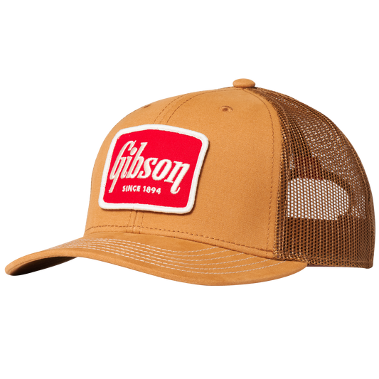 Gibson Canvas Trucker Headwear Gibson Brown